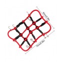 1/24 Scale Crawler Accesory Luggaje Net 75X60MM (Red)