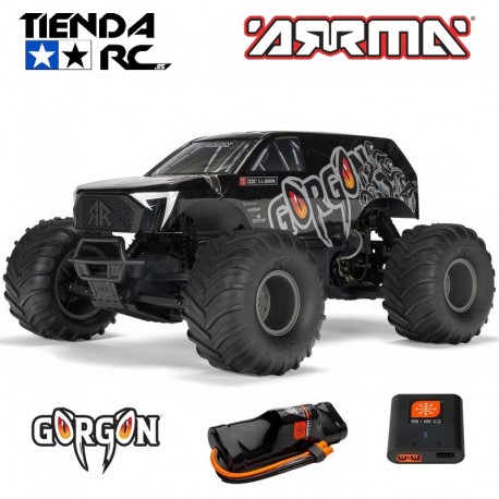 Arrma 1-10 GORGON 2WD RTR Brushed Monster Truck (Battery & Charger Included) Gun Metal
