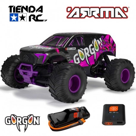 Arrma 1-10 GORGON 2WD RTR Brushed Monster Truck (Battery & Charger Included) Purple