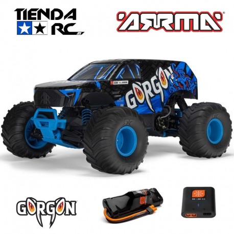 Arrma 1-10 GORGON 2WD RTR Brushed Monster Truck (Battery & Charger Included) Blue