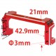 Eagle Racing Alu Servo Mount For TamiyaTT02 (Red)