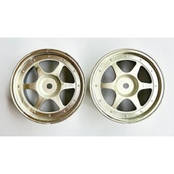 HPI 6 Spoke Touring Car Wheels (Chromer)