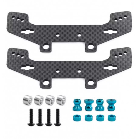 TT02 Rally Carbon Damper Stay (65-70mm shocks) (2pcs)