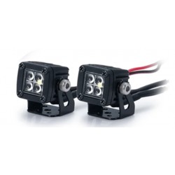  Luggage Rack Side LED Lights Spotlight for 1/10 RC Crawler Car Truck