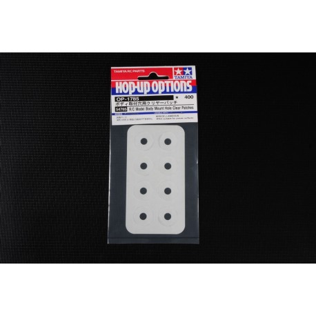 Tamiya Body Mount Hole Patches Clear