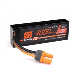 Spektrum 7.4V 4000mAh 2S 30C Smart G2 Hardcase LiPo Battery: IC5