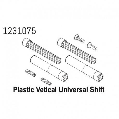 Absima Center Driveshaft Set CR4.4