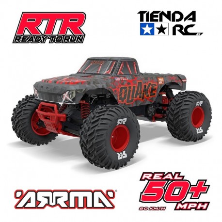 Arrma 1-10 QUAKE 223S DSC 2WD RTR Brushless Monster Truck Red