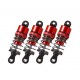 Absima Alu. Standard 1:10 Dampers 52MM (Red)