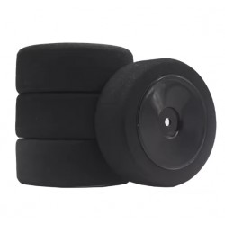 Racing Foam Tyres+Disc Black (Off+2)