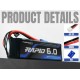 Turnigy Rapid 2S 6000mAh 7.4V 100C Lipo Battery w/EC5 for RC cars