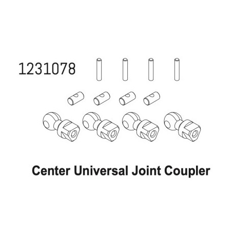 Absima center Driveshaft Joint Set CR4.4