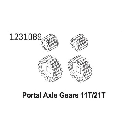 Absima Portal Axle Steel Gear 11T/21T CR4.4