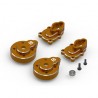 Hpi Aluminum Portal Rear Hub Set (Orange-2pcs)