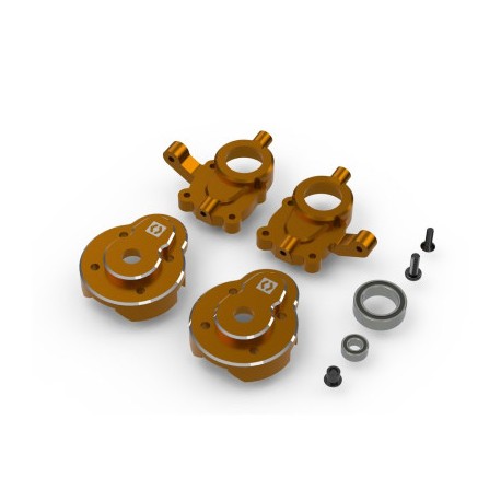 Hpi aluminum Portal Steering Spindle Set (Orange)