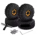 Rs Rc Tyres Swamper & 1.0 Alu Brass Wheels Gold