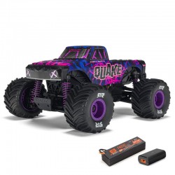 Arrma 1-16 QUAKE GROM 4X4 RTR Brushed Monster Truck (Battery & Charger Included) Purple