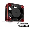 Elite Aluminum Cooling Fan 30x10mm (Red)