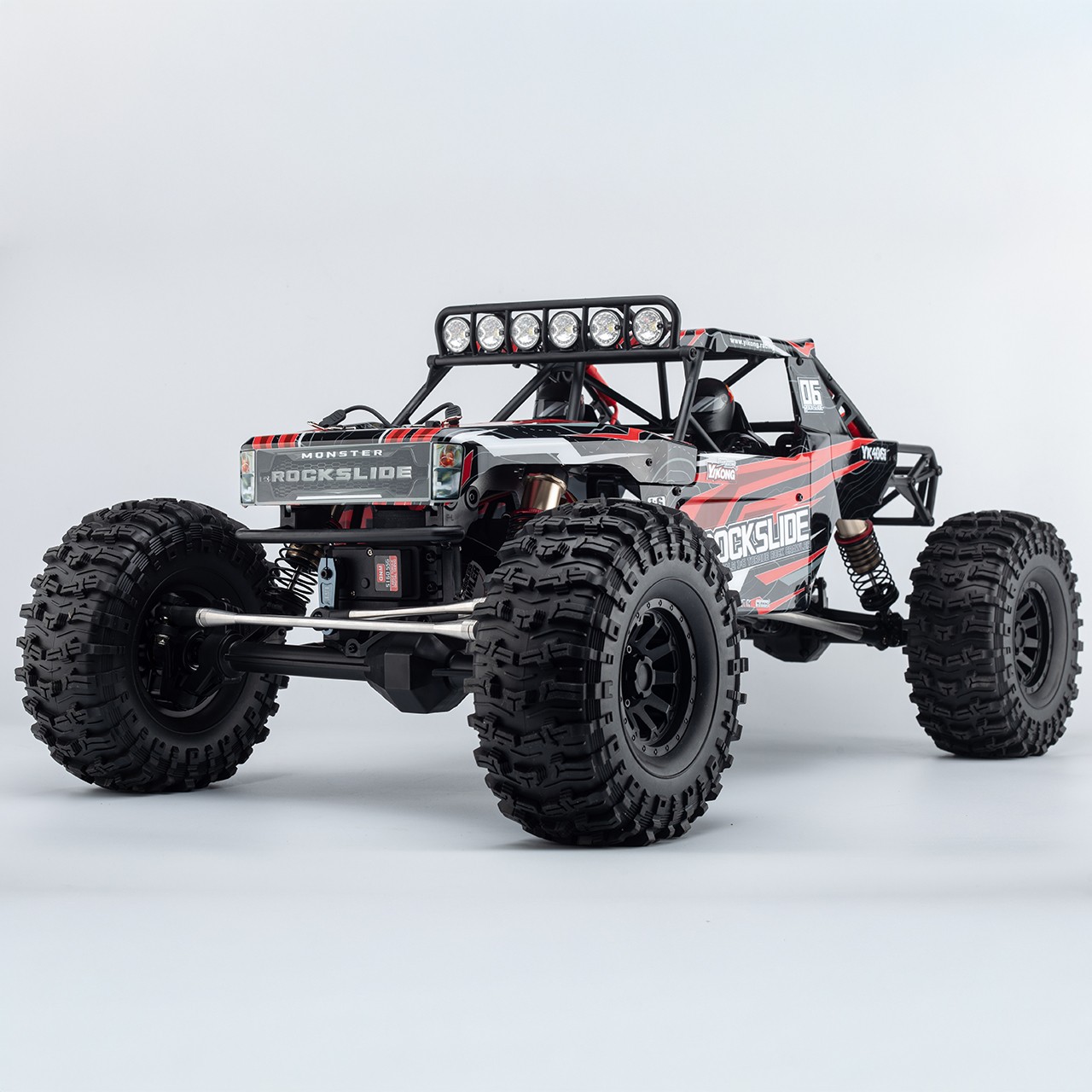 ピ*ド様 yokomo miniQLO PALM SIZE ROCK CRAWL Yikong Rock Crawler Rock Slide 1/6 4WD Red - Tienda RC
