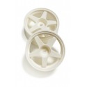 GM 5 Spoke wheels White (26mm)