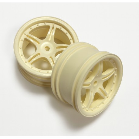 GM 5 Spoke Wheels White Wide (31mm)