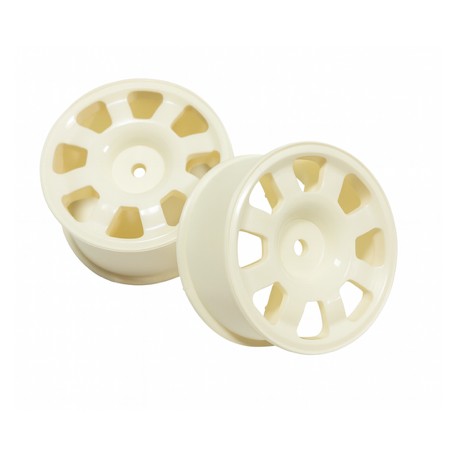GM 8 Spoke Wheels White (26mm)