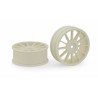 GM 12 Spokes Wheels  White (22mm) (2Pcs)
