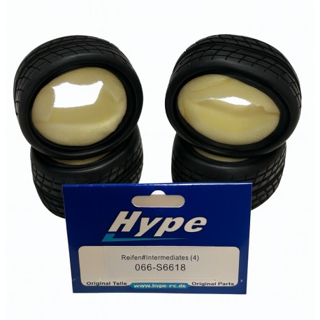 Hype Rc 31mm Tires with Inserts Medium (4)