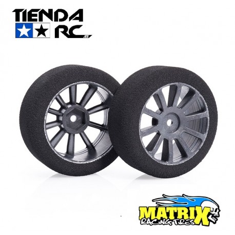 Matrix 1/10 Front AIR Carbon 35 Shore RC Model Tires (26mm | 62mm | 35sh)