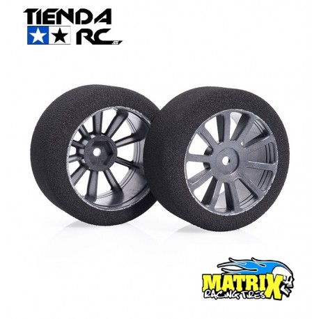 Matrix 1/10 Rear AIR Carbon 40 Shore RC Model Tires (30mm | 64mm | 40sh)