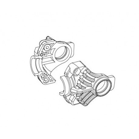 Mjx 1/10 mt Rear/front differential case