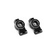 HNR9804 REAR AXLE MOUNT(BLACK) (2pcs.)