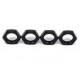 17MM 1/8 OFF ROAD ALUMINUM SERRATED NUT (4PCS)