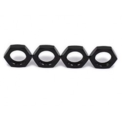 17MM 1/8 OFF ROAD ALUMINUM SERRATED NUT (4PCS)