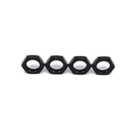 17MM 1/8 OFF ROAD ALUMINUM SERRATED NUT (4PCS)