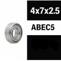 XTR "ZERO FRICTION" 4x7x2.5ZZ ABEC5 (1u)