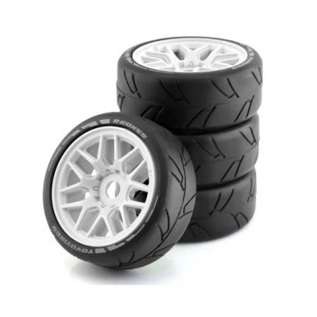 Austar 1/7-1/8 Toyo Proxes+Forgeline White