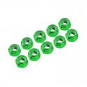 Ultimate 3 mm. Alu Nylon Nut Green (10pcs)