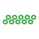 Ultimate Aluminum Shim (3x6x0.5mm) Green (10pcs)