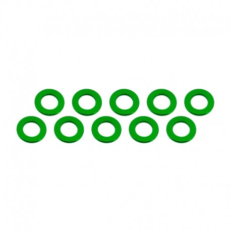 Ultimate Aluminum Shim (3x6x0.5mm) Green (10pcs)