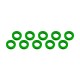 Ultimate Aluminum Shim (3x6x1mm) Green (10pcs)