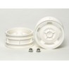 TAMIYA 4WD FRONT STAR-DISH WHEEL (White)