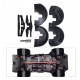 3D-Parts Front Rear Fenders For Mjx 1/7 C3 WRC 7303