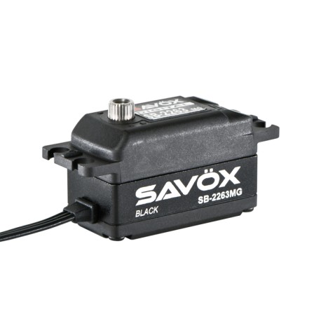 Savox  SB2263MG-BE LOW PROFILE BRUSHLESS DIGI 10KG/0.076S@6.0V - BLACK