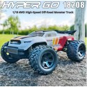MJX Hyper GO 18208 1/18 Monster Truck 4WD RTR