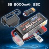 MJX 3S-(25C) 11.1V 2000+mah(Soft pack battery)