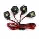 Luggage Rack Four LED Lights Spotlight for 1/10 RC Crawler Car Truck