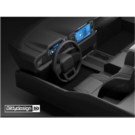 Bittydesign Steering wheel for ROCK1 1/10 Rock Crawler interior cockpit