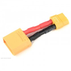 Adaptador XT90 Macho A XT60 Hembra (Cable de silicona 12AWG)