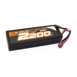 Konect Lipo 2200mah 7.4V 25C 2S1P 16.5Wh (Slim Pack Dean)